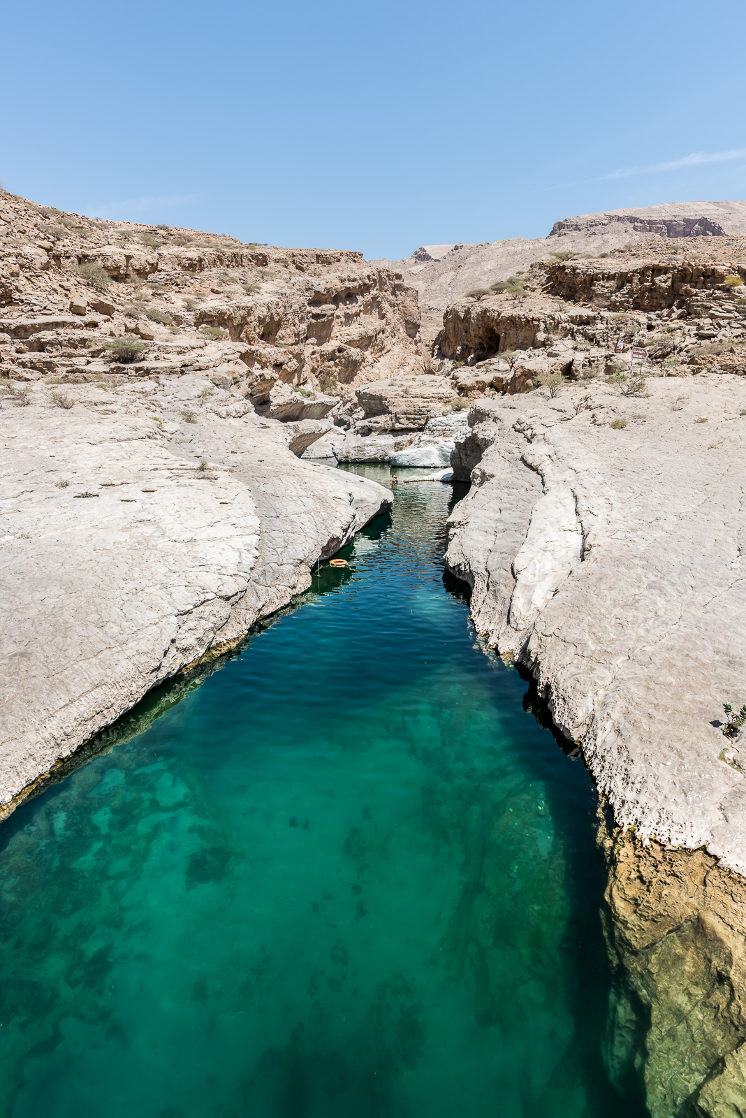 River And Pool In The Canyon Of Wadi Bani Khalid Sultanate Of Oman Middle East